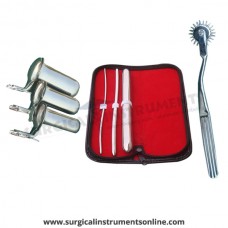 Hegar uterine dilator 3 pieces set,3-4, 7-8, 17-18, pinwheel, collin 3pcs